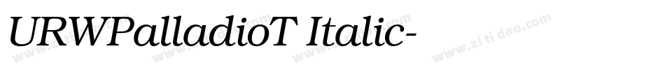 URWPalladioT Italic字体转换